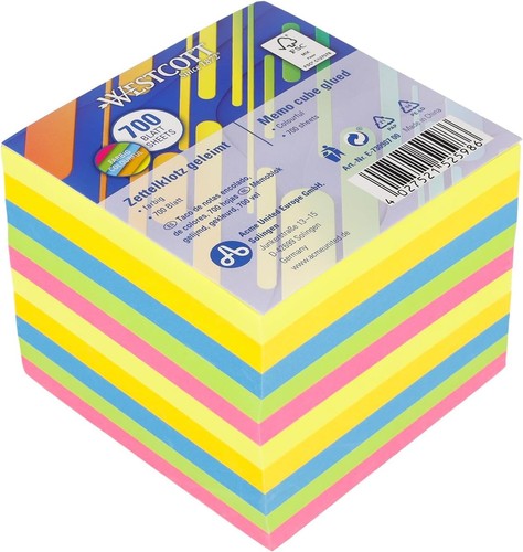 Westcott note block coloured - note,