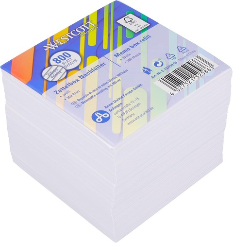 Westcott note block white 800 - white,