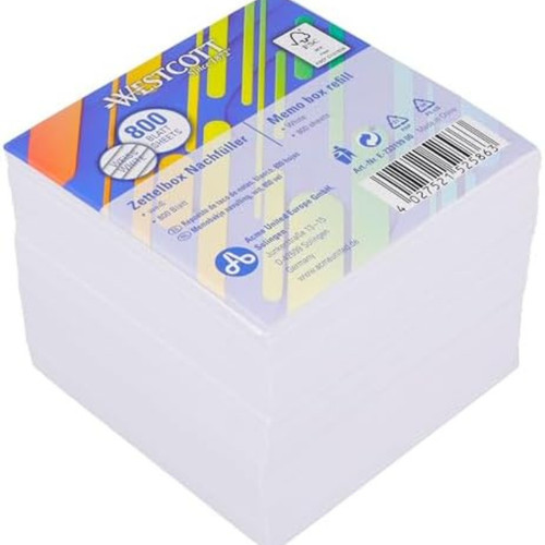 Westcott note block white - westcott,