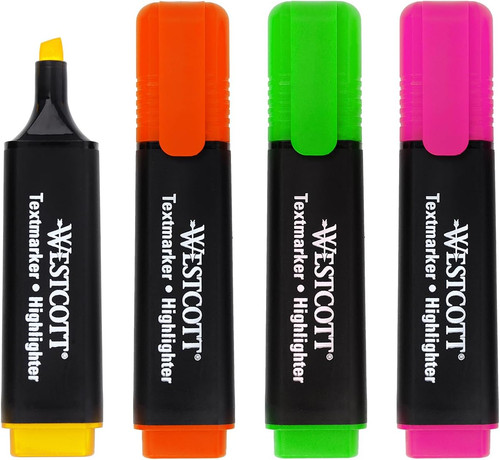 Westcott highlighter markers - westcott,